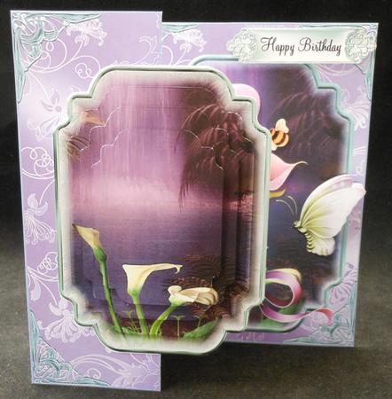 Enchanting Calla Lily's by Waterfall No Holes Fold Card by Michelle Chivers