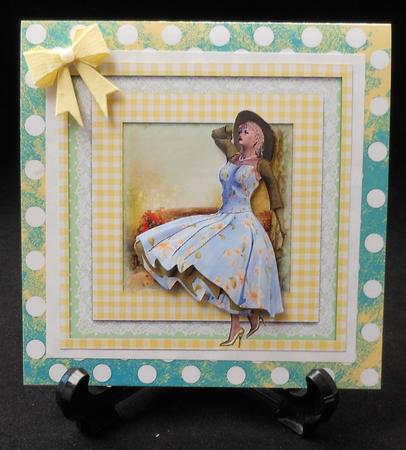 2x Vintage Style Ladies Toppers by Michelle Chivers