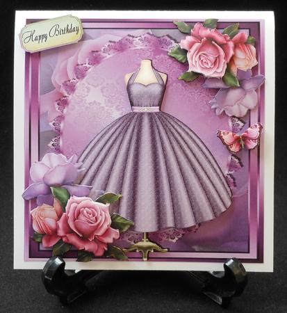 Beautiful Purple Ball Gown 8x8 Mini Kit by Michelle Chivers