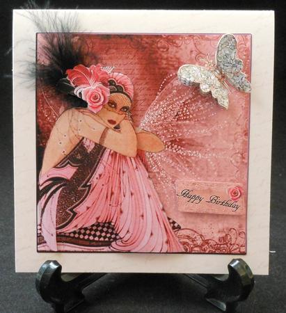 Butterfly Romance Topper with Decoupage by Michelle Chivers