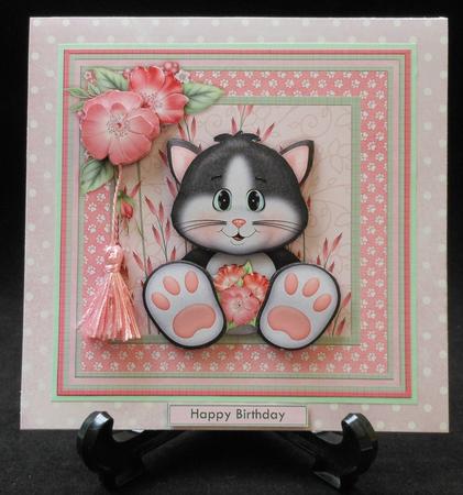 Cats Whiskers Card Mini Kit & Decoupage by Michelle Chivers