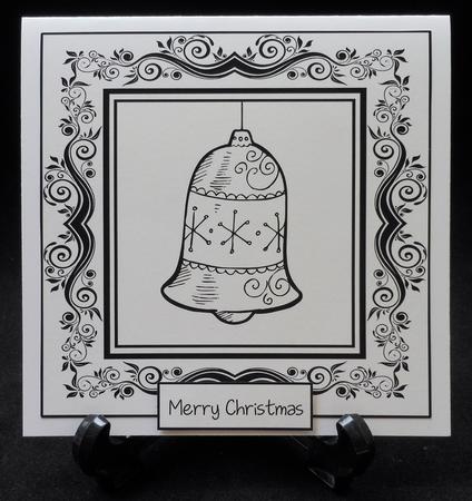Monochrome Christmas Inksaver - Bell by Michelle Chivers