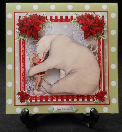 Polar Bear Cuddles Card Front Kit by Michelle Chivers