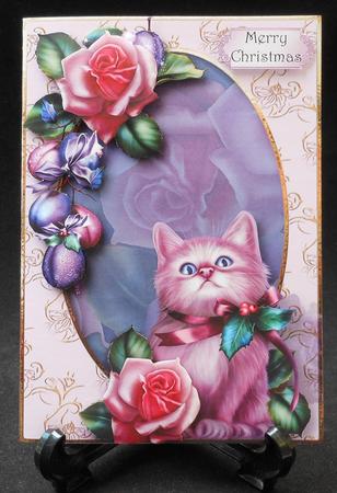 Christmas Rose Kitten by Michelle Chivers