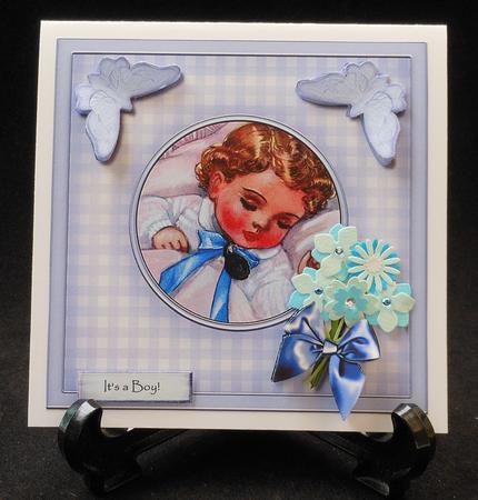 Vintage Baby Boy Topper by Michelle Chivers