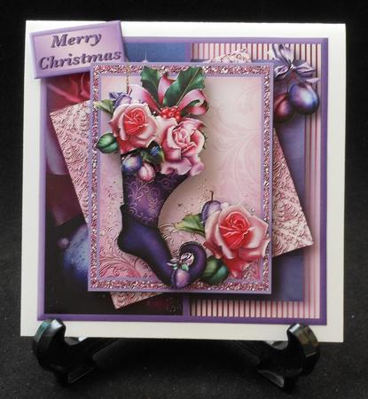Sugar Plum Stocking Multi-layer Card Mini Kit by Michelle Chivers