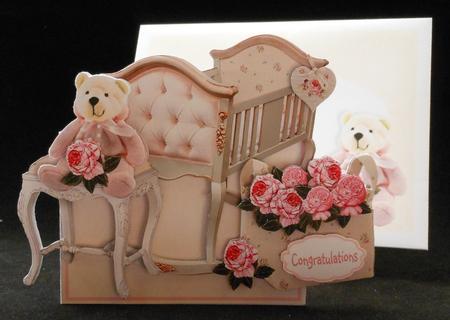 Flowers & Things Shaped Card Kit - Pink Nursery by Michelle Chivers