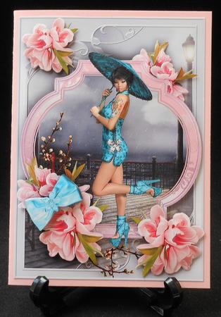 Aisan Girl Female Card by Michelle Chivers