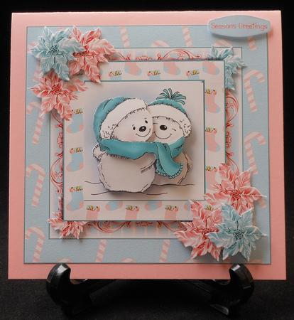Snuggle Up Snowman Card Front Kit by Michelle Chivers