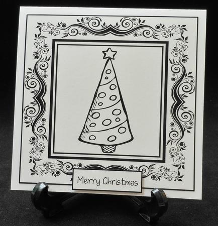 Monochrome Christmas Inksaver - Tree by Michelle Chivers