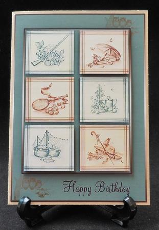 Birthday Vintage Male Panels by Michelle Chivers