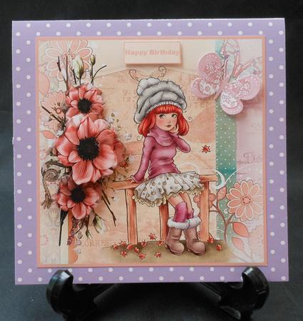 Autumn Time Card with Decoupage by Michelle Chivers
