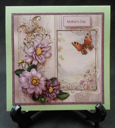 Butterfly Meadow Card with Decoupage by Michelle Chivers