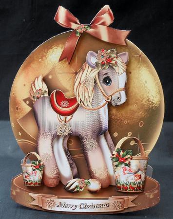 Christmas Vintage Toy Horse by Michelle Chivers