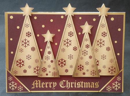 Snowflakes Christmas Trees Over the Edge by Michelle Chivers