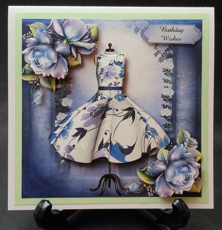 Beautiful Full Dress with Porcelain Roses by Michelle Chivers