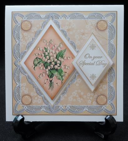 Lily of Valley Special Day 7in Double Diamond Topper by Michelle Chivers