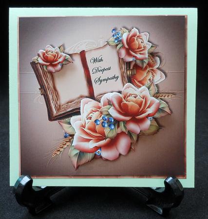 Sympathy Book & Roses by Michelle Chivers