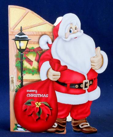 Santa Shaped Card by Michelle Chivers