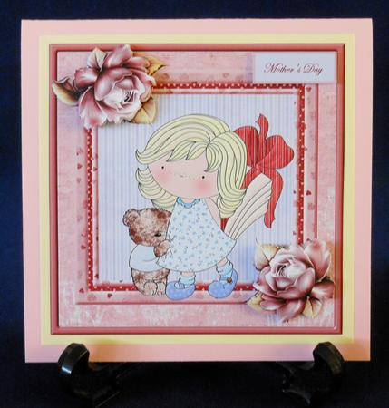 Surprise for Mum, Card with Decoupage by Michelle Chivers
