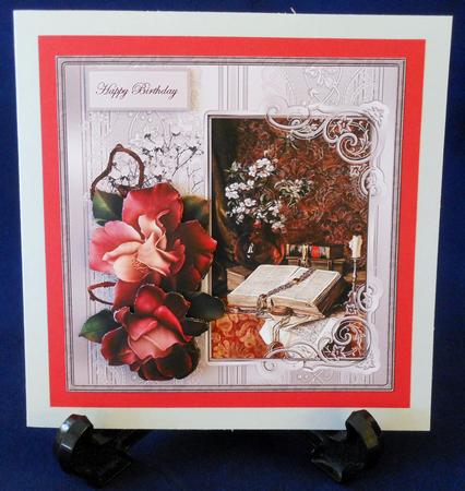 Burning the Midnight Candle Card with Decoupage by Michelle Chivers