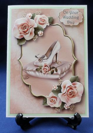 Wedding Shoe & Blush Icing Roses by Michelle Chivers