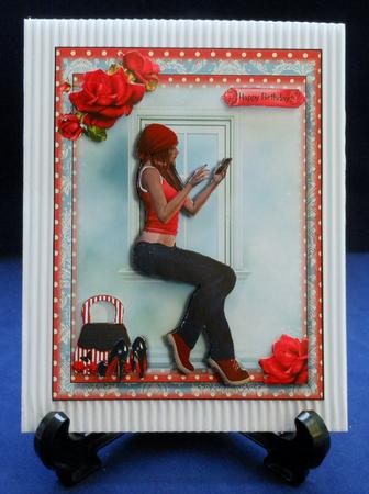 Teenage Chat App Card Front/topper by Michelle Chivers