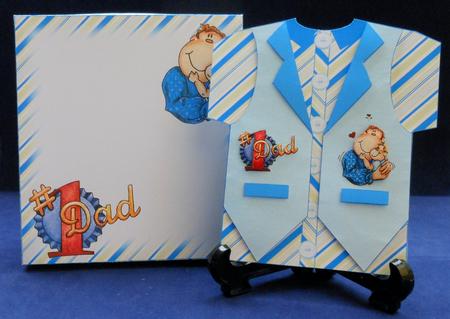 Dad's Waistcoat Card Kit by Michelle Chivers