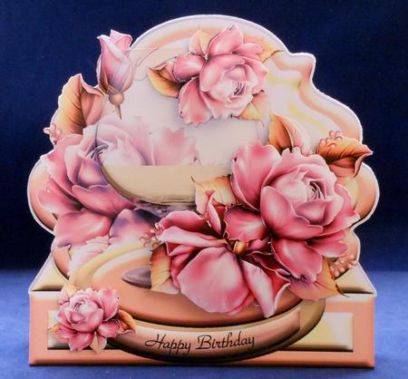 Celebratory Month - Peach-pink Roses by Michelle Chivers