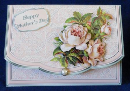 Vintage Roses Flapover Clutch Bag Card Mini Kit by Michelle Chivers