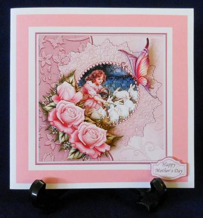 Feeding the Rabbits Card Topper & Decoupage by Michelle Chivers