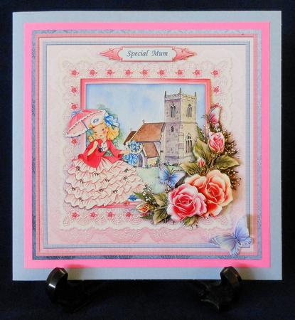 Vintage Belle at Church Topper & Decoupage Mini Kit by Michelle Chivers