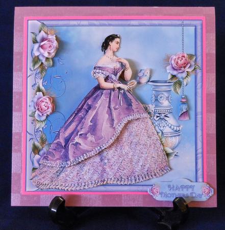 Victorian Lady Pastel and Lilac Roses Mini Kit by Michelle Chivers