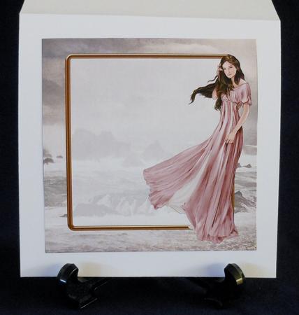 Lady Guinevere (light Pink) 8x8 Quick Card Insert by Michelle Chivers