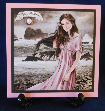 Lady Guinevere (light Pink) 8x8 Quick Card by Michelle Chivers