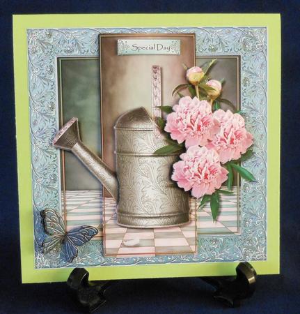 Watering Can & Peonies Mini Kit by Michelle Chivers