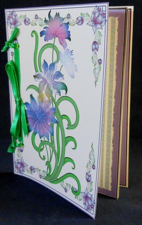 Perpetual Calendar - Purple Flowers by Michelle Chivers