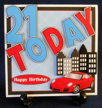 'any Age' with Red Porsche Card Kit by Michelle Chivers