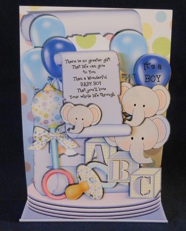 No Greater Gift - Scroll - Baby Blue by Michelle Chivers