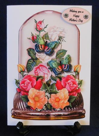 Globe Vintage Roses & Butterflies by Michelle Chivers