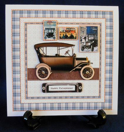 Male Card Antique Car by Michelle Chivers