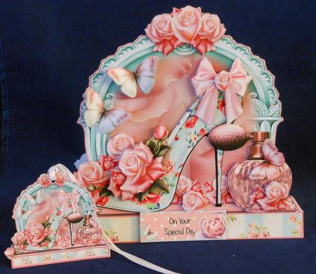The Rose Perfume Shoe Shaped Card Kit by Michelle Chivers