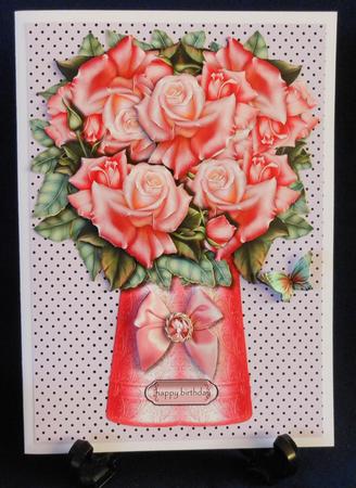 Vase with Roses 3 by Michelle Chivers