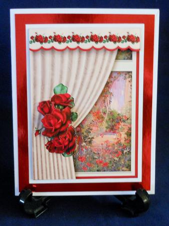 Room with a View - Red Roses by Michelle Chivers