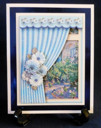 Room with a View - Blue Posy by Michelle Chivers