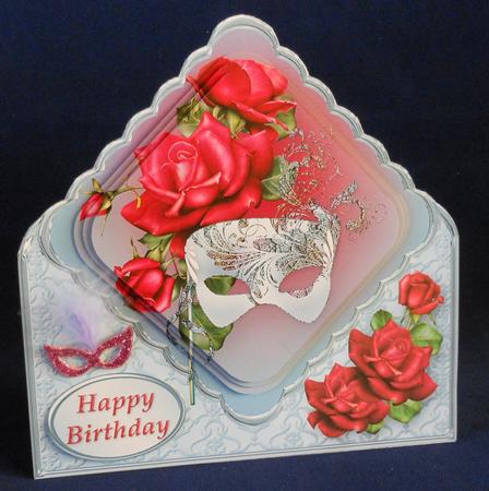 Carnival Mask Diamond Pyramid Card Mini Kit by Michelle Chivers