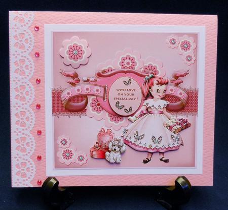 Prettiest Party Decoupage Card Topper by Michelle Chivers