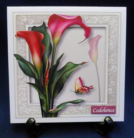 Gorgeous Hot Calla Lilies 8x8 Quick Topper by Michelle Chivers