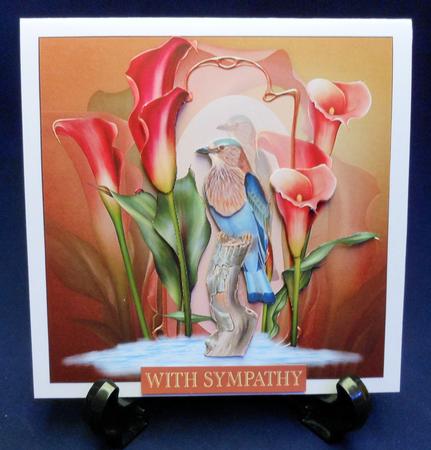 Birds in Lily Blooms Topper with Decoupage by Michelle Chivers