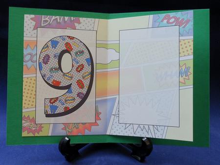 9 Today Comic Book Birthday A5 Insert by Michelle Chivers